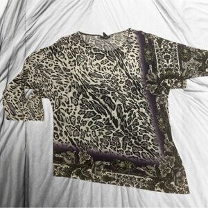 Alfani 3/4 Dolman Sleeve Tunic Sz Large